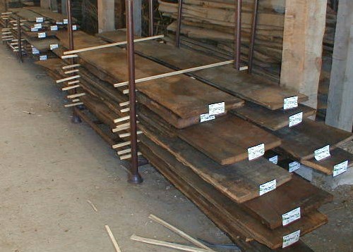 Original reclaimed oak boards from the attic